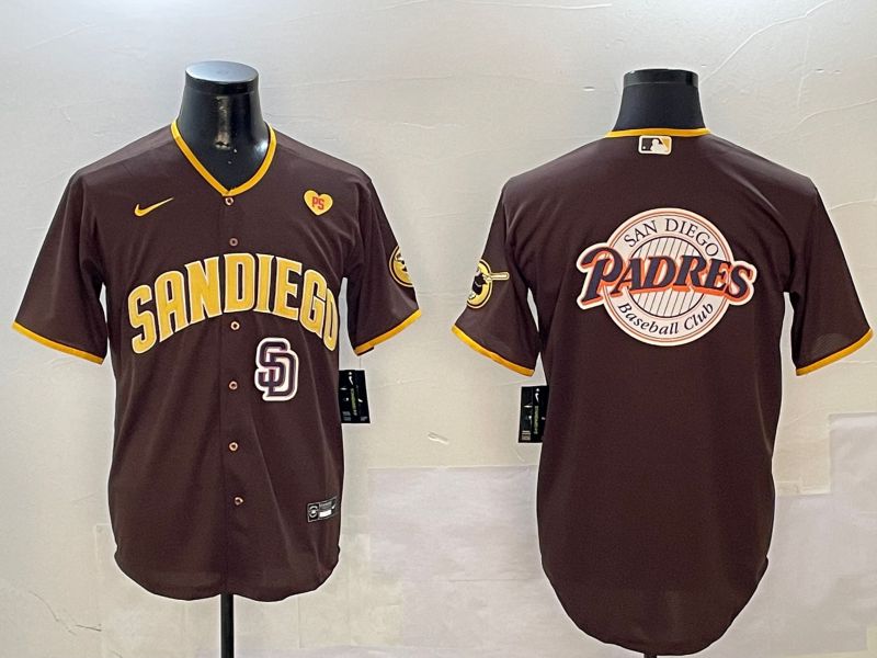 Men San Diego Padres Blank Brown Game 2024 Nike MLB Jersey style 01089